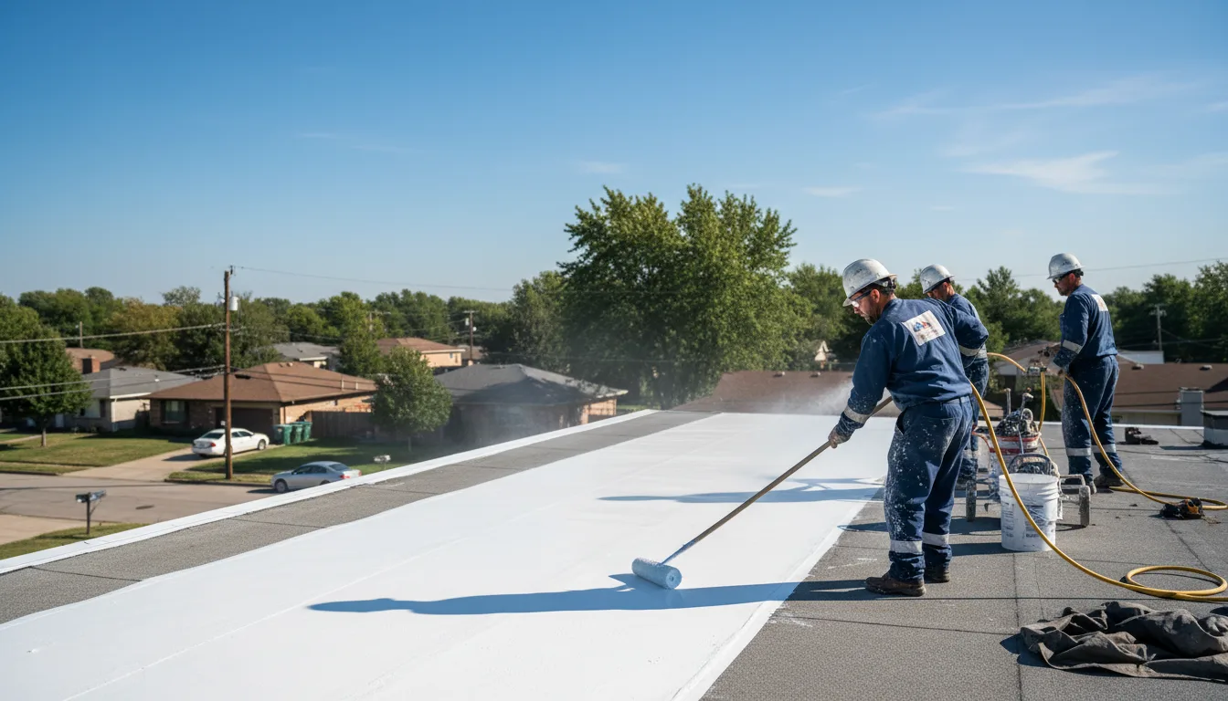 Commercial roof coating in Athelstane, WI near me